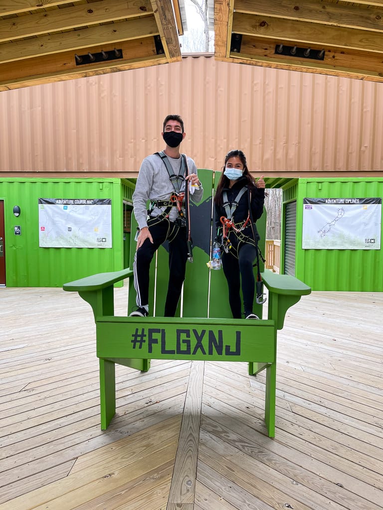 Rocky and Schatze visit FLG X New Jersey Adventure and Zip Line Course