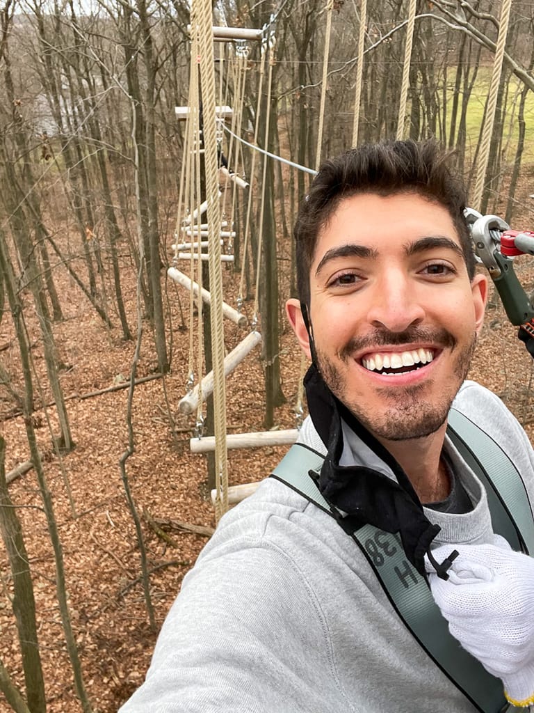 Rocky at FLG X New Jersey Adventure and Zip Line Course