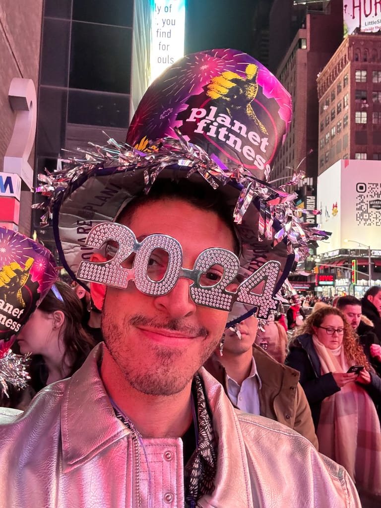 Planet Fitness Hats in NYC New Year's Eve