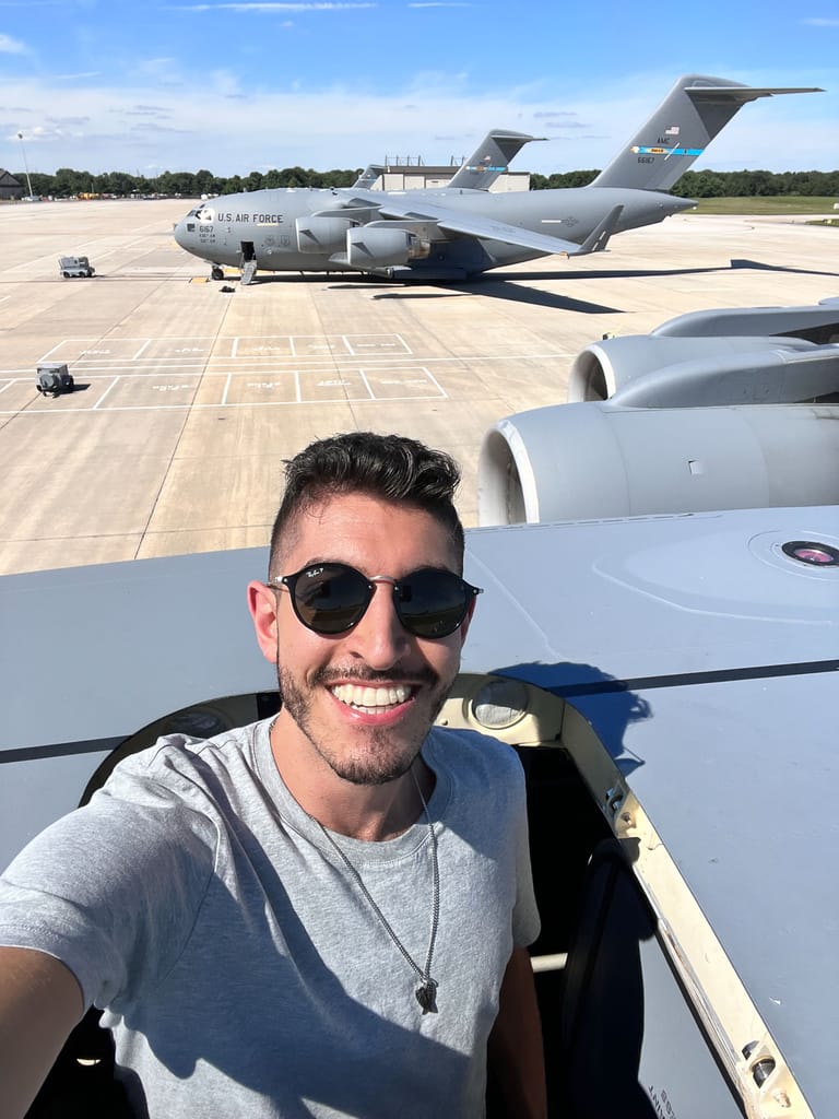 Look at how small I am relative to the C-5M