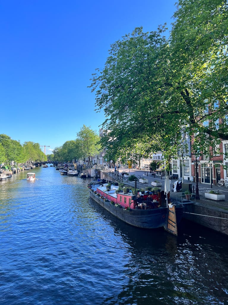 Houseboats in Amsterdam