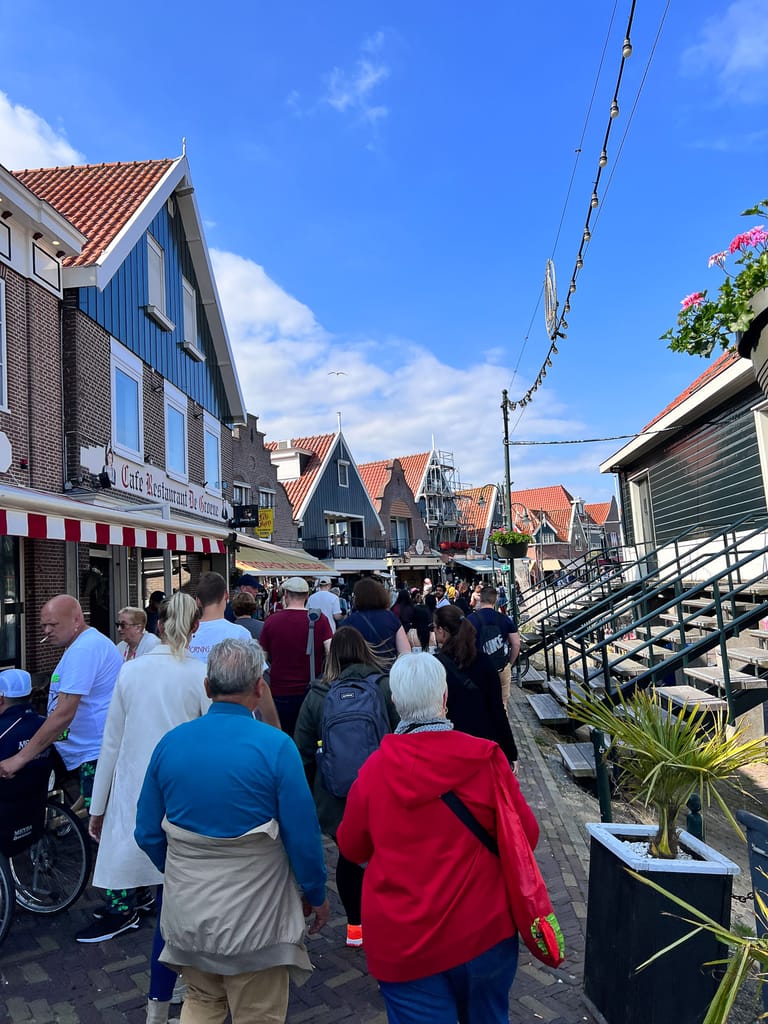 Walking through Volendam