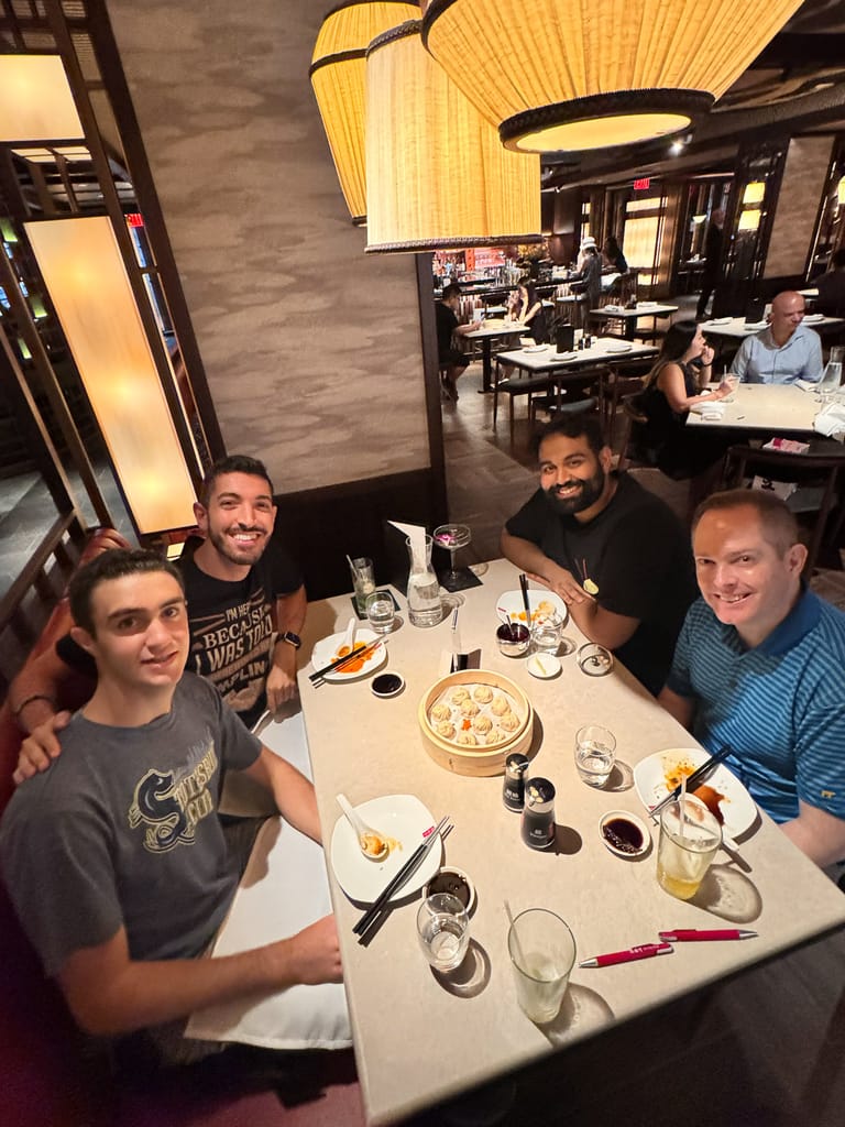 The seating inside Din Tai Fung