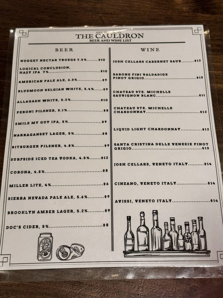 Beer & Wine List