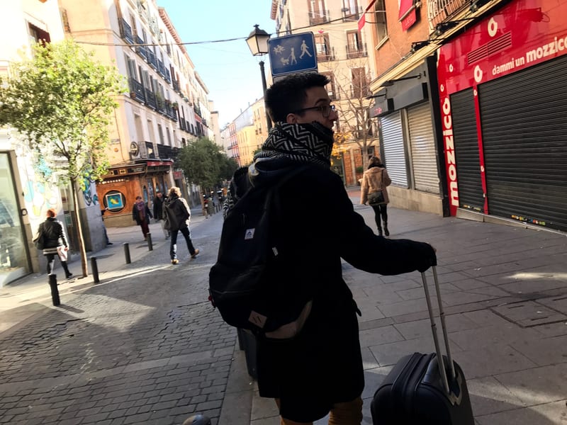 Leaving Madrid on the train, 2016