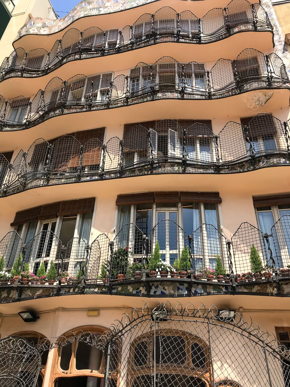 Rear façade of Casa Batlló