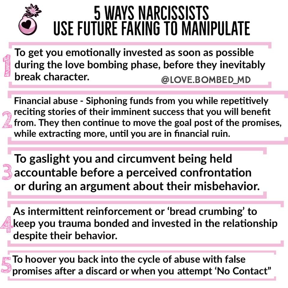 5 Ways Narcissists Use Future Faking