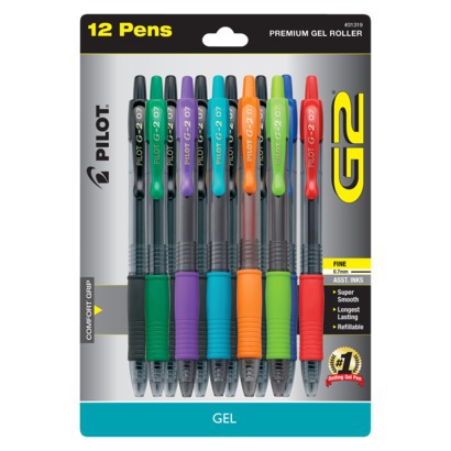 Retractable Needletip Gel Pens - Fine Point, .5mm