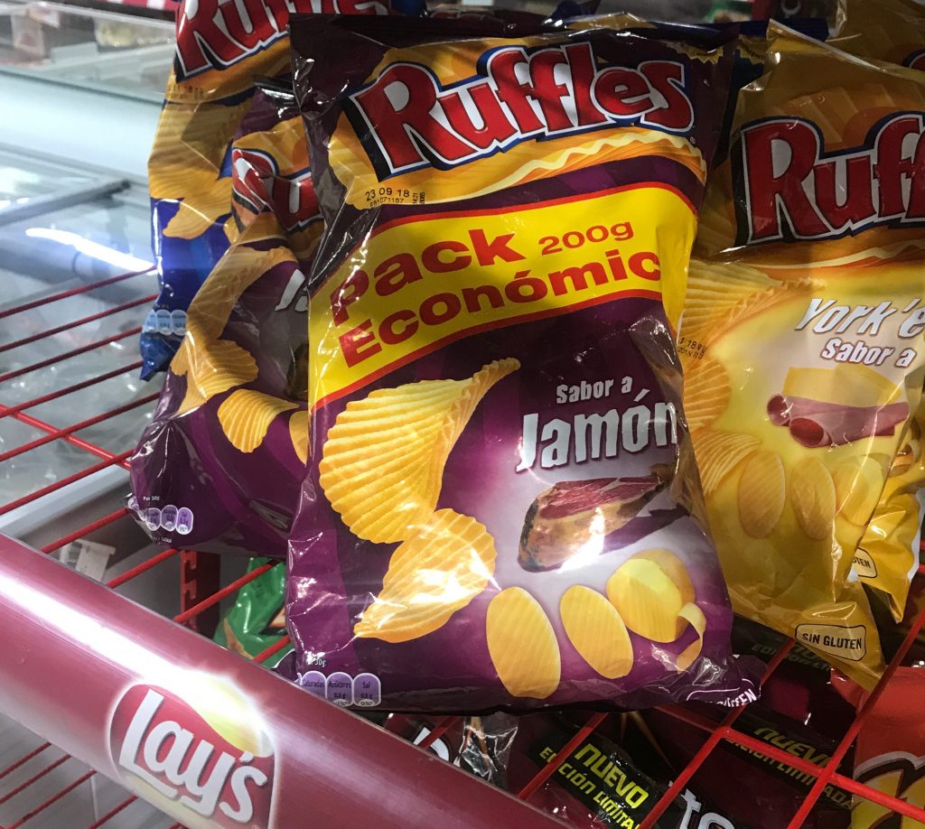 Jamon potato chips