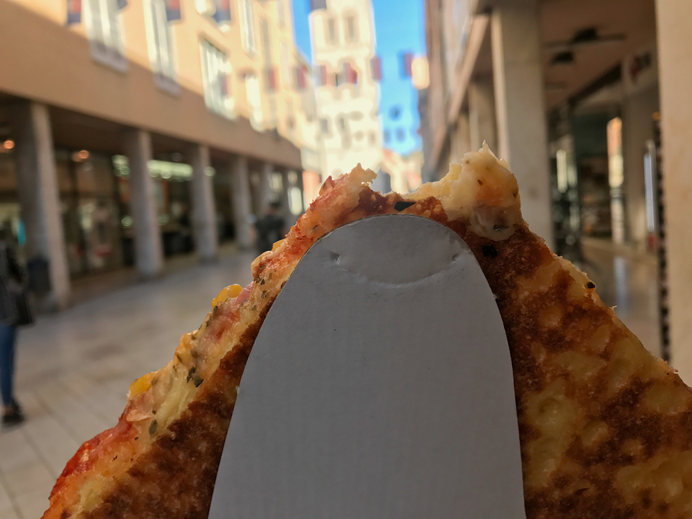 Pizza in Zadar, Croatia.