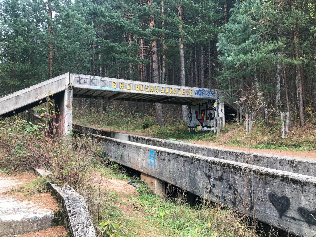 Luge Track in Sarajevo, Bosnia