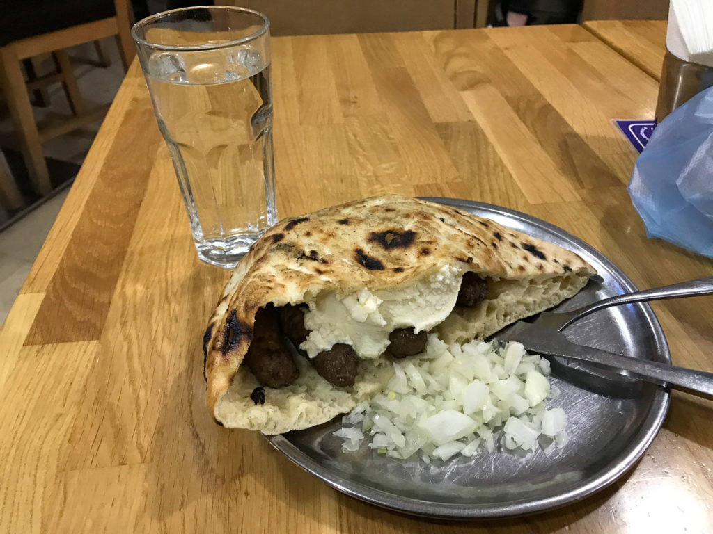 Ordering Sarajevski cevapi