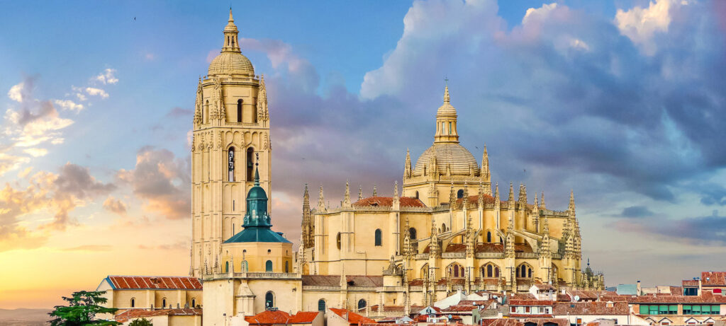 The Cathedral in Segovia is Tall