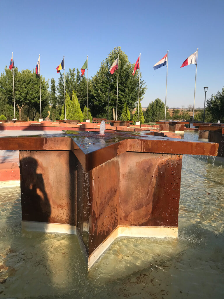 Flags at Parque Europa