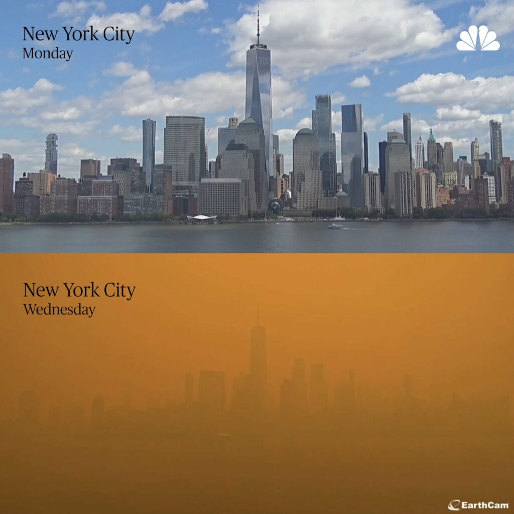 NYC Wildfire Smog June 7, 2023