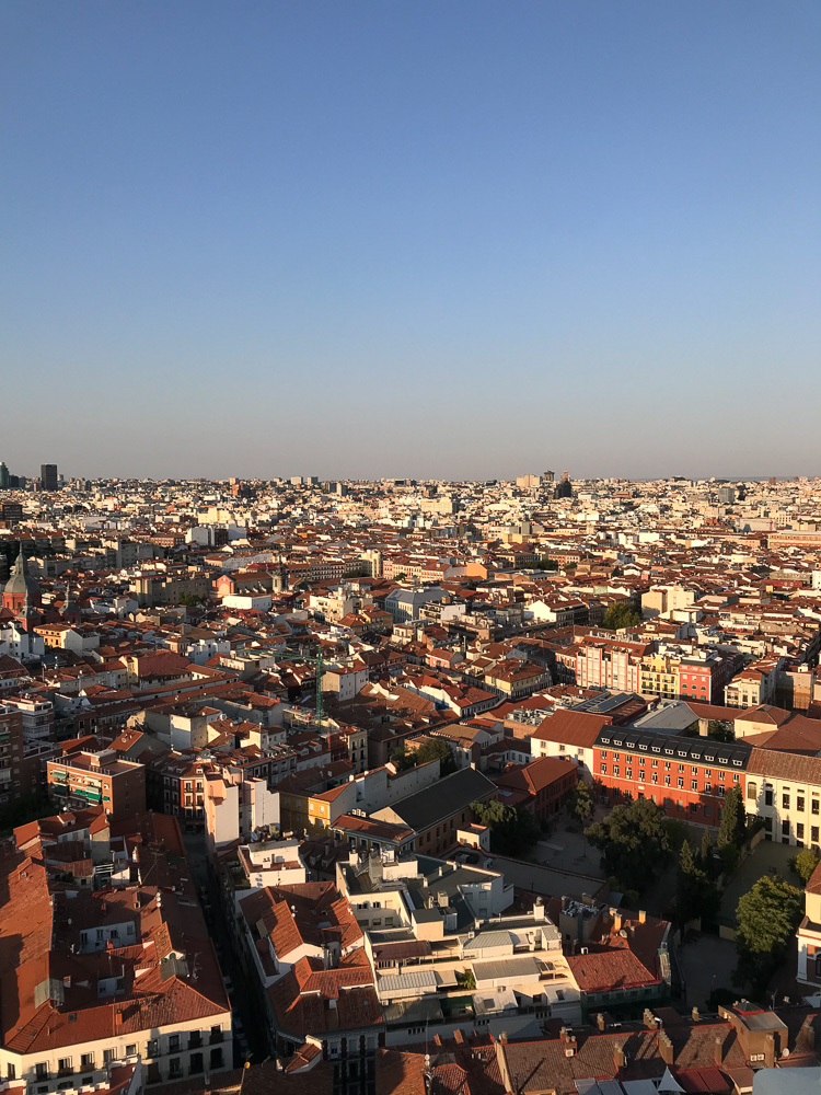 Madrid's skyline view from The RUI Plaza España