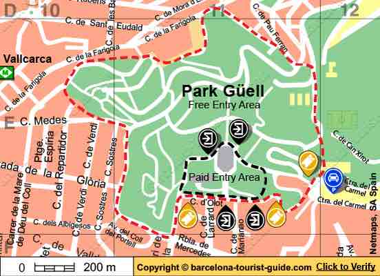 Park Guell Map