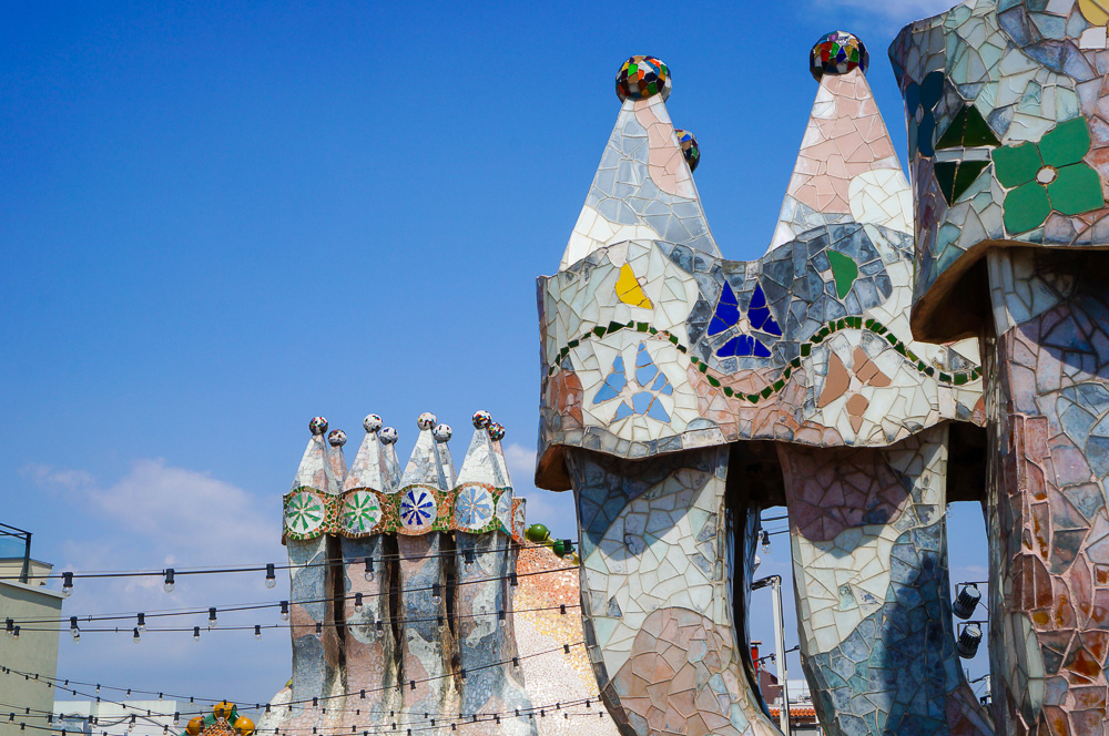 Mosaic on the chimney