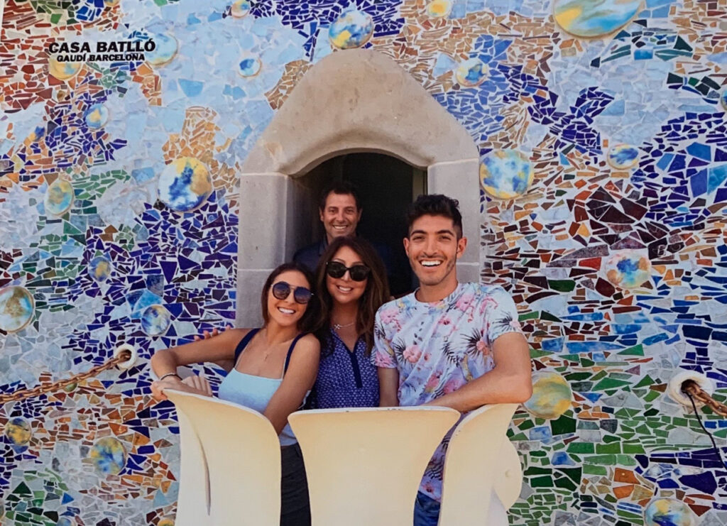 The Rocky Safari family at Casa Batlló