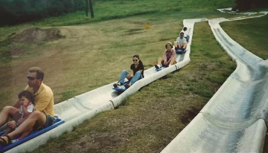 Families ride at the Alpine Center