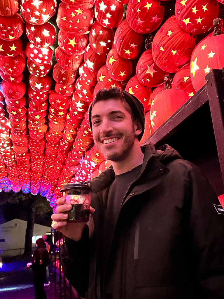 The pumpkin planetarium at the Great Jack O'Lantern Blaze