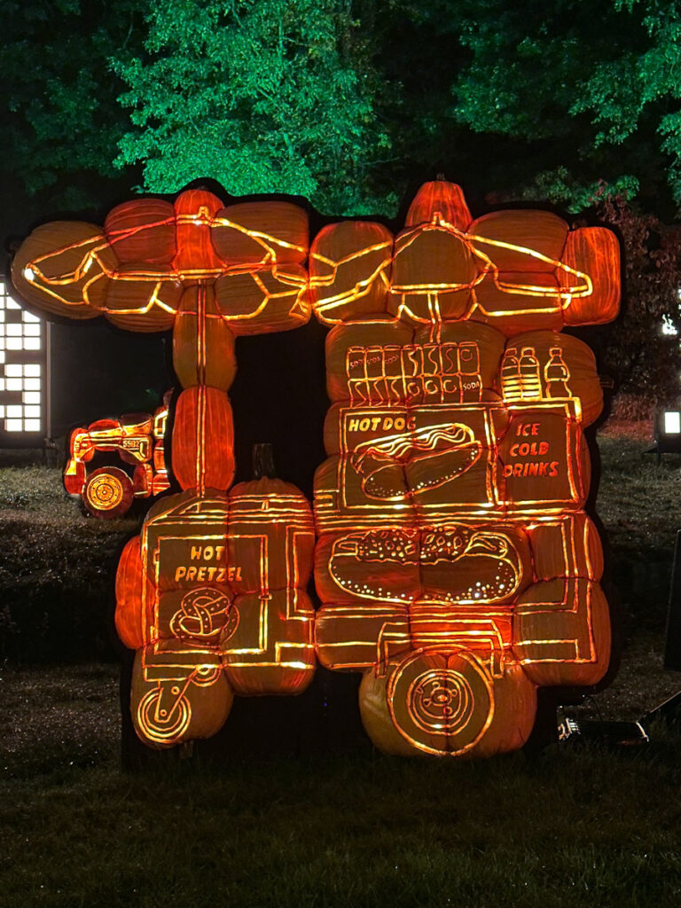 Hot Dog Stand at the Great Jack O'Lantern Blaze