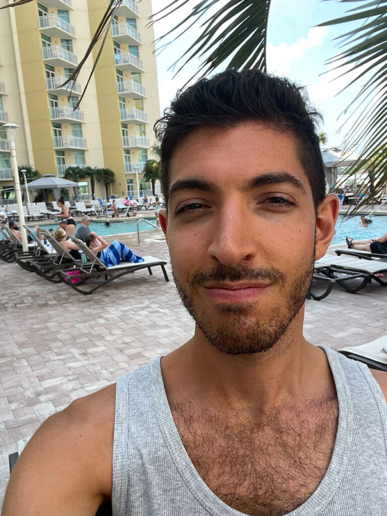 Pool selfie at Club Wyndham Ocean Boulevard