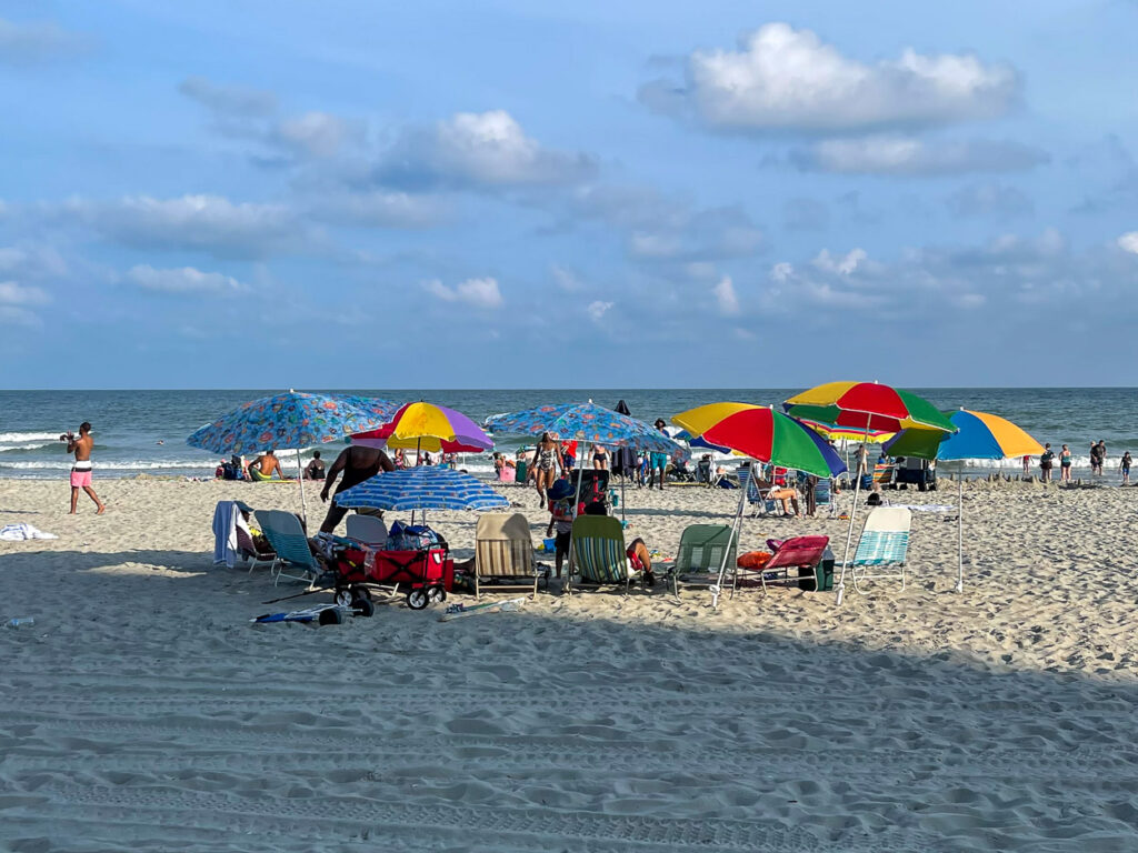 People at the beach