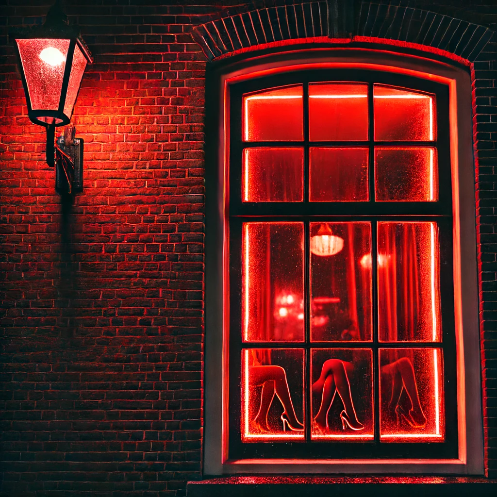Red windows in Amsterdam