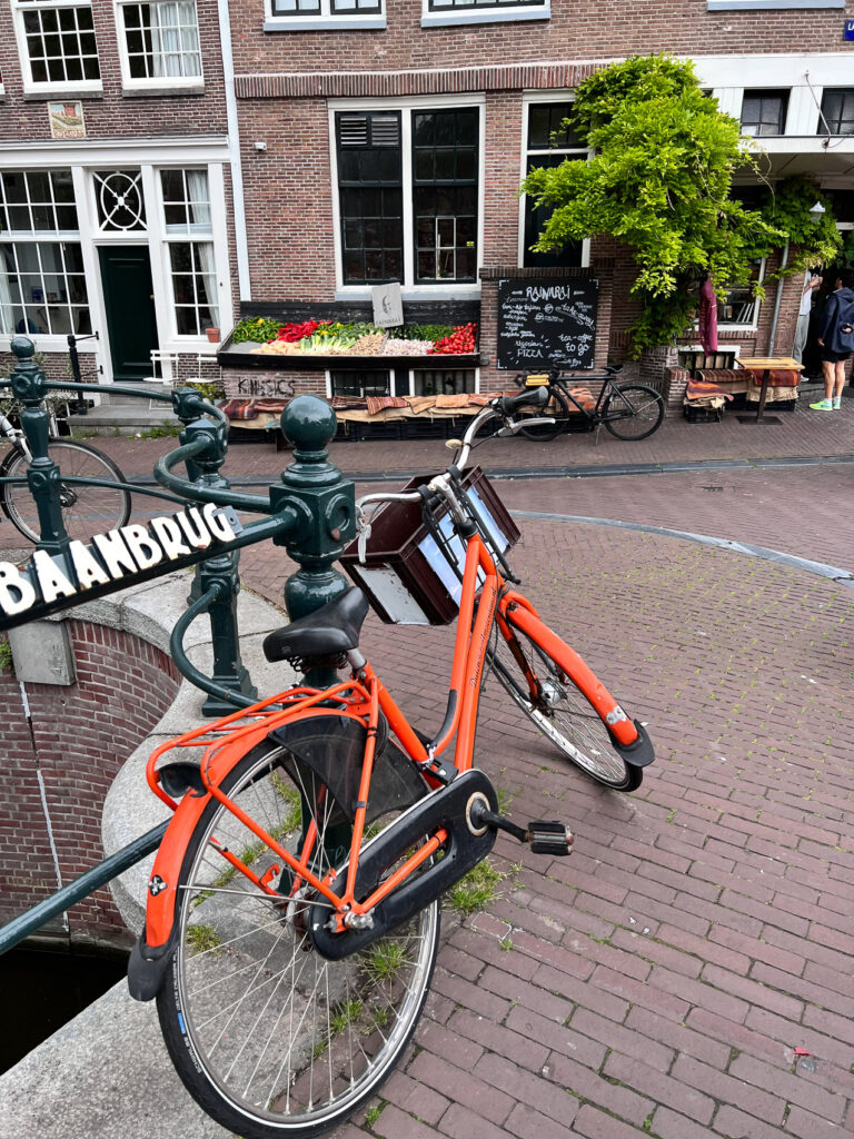 Parking bikes in Amsterdam
