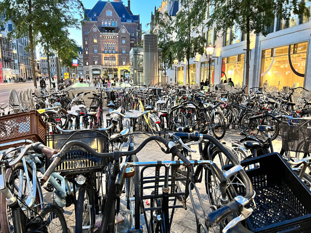 So many bicycles in Amsterdam
