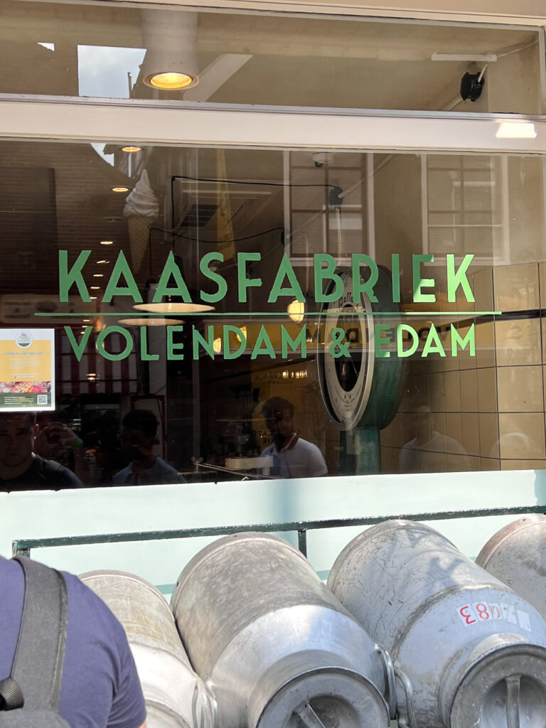 Entering the cheese factory Volendam