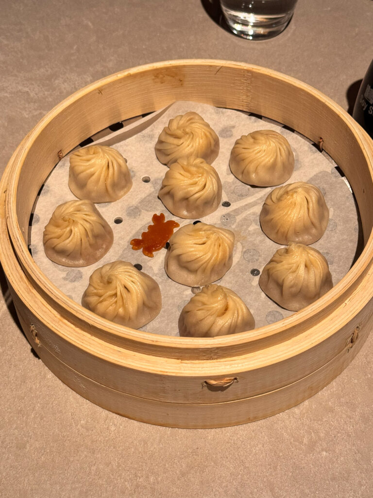 Crab and pork xiaolongbao