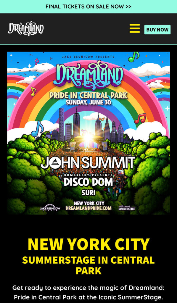 Dreamland Pride Website