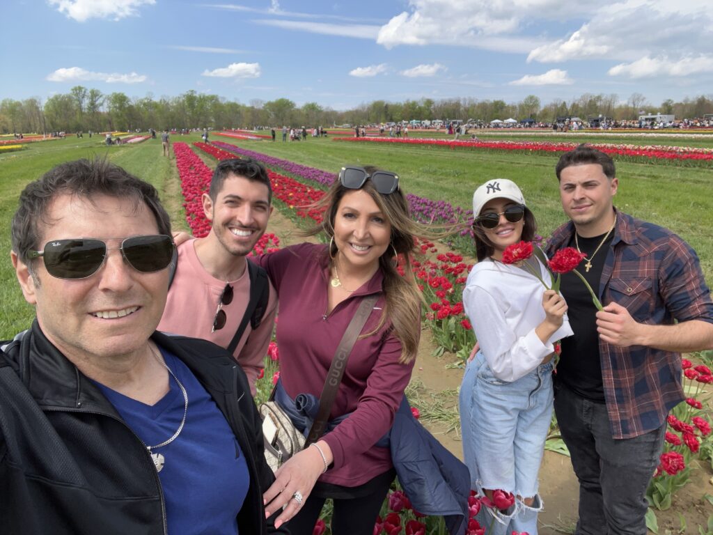 My family visiting Holland Ridge Farm