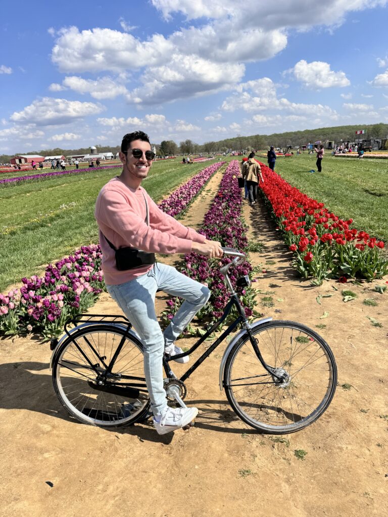 Riding a bike just like in The Netherlands