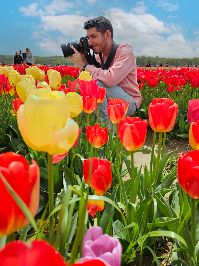 Rocky using his camera